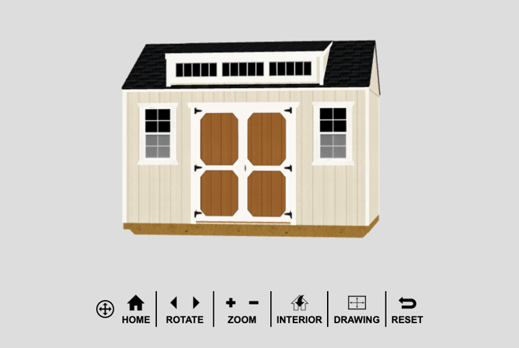 Custom Shed 3D Design